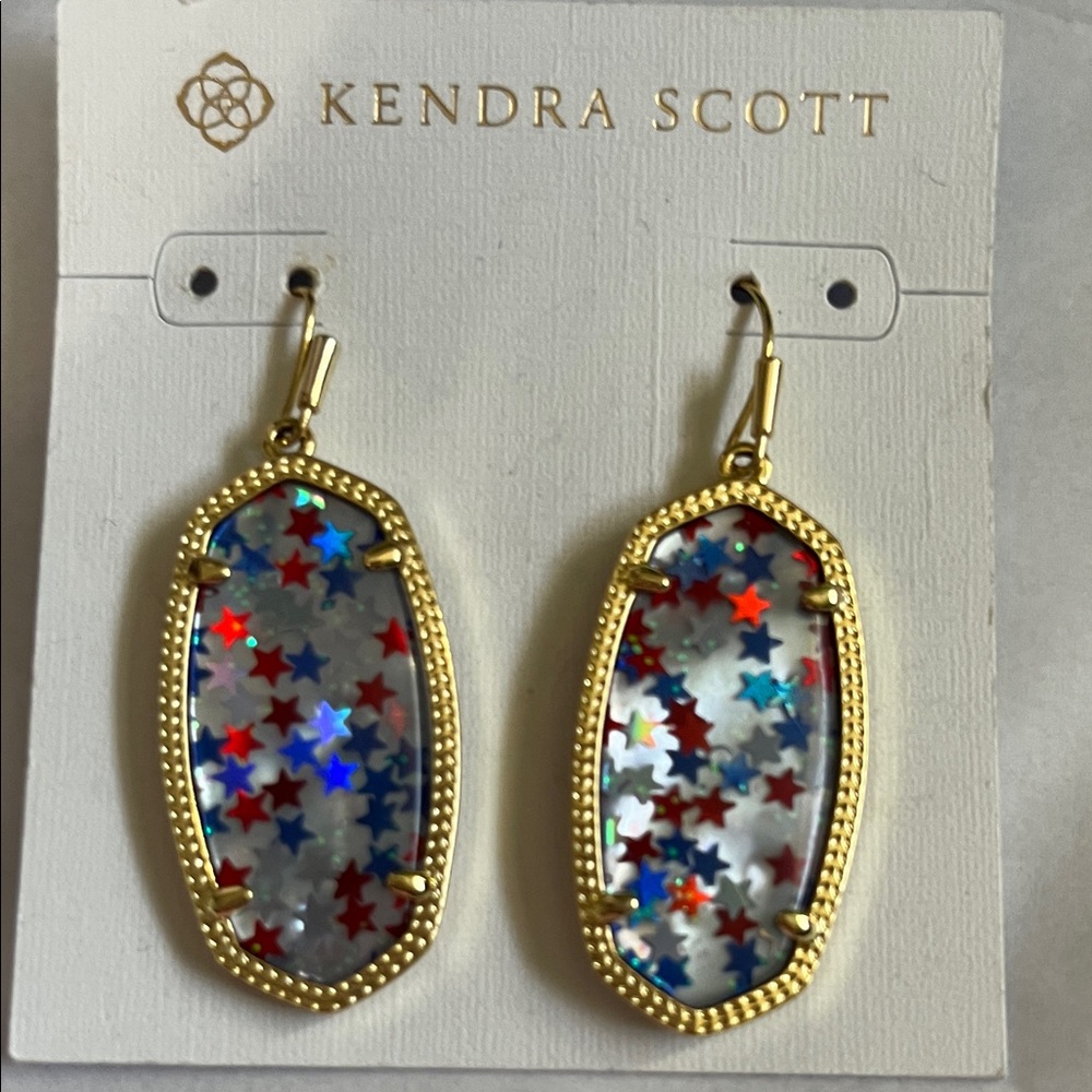Kendra Scott Gold Elle Earrings with Star Accents
